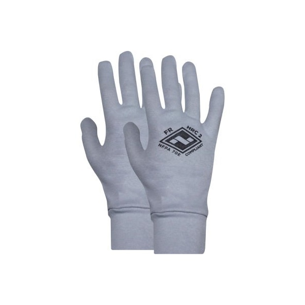 ArcGuard FR Knit Glove, Gray, Regular,